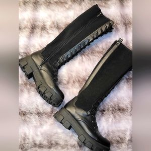 Sam Elderman Circus Black Dinah Tall Boot Sz 9.5